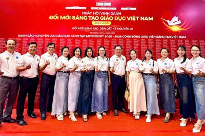 Trường THCS Chu Văn An tại Ngày hội vinh danh đổi mới, sáng tạo GDVN 2025 – 2026.