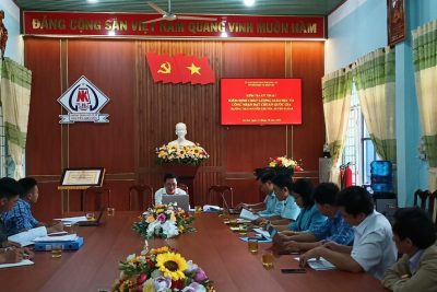 Hình ảnh đón đoàn kiểm tra kỹ thuật kiểm định chất lượng giáo dục