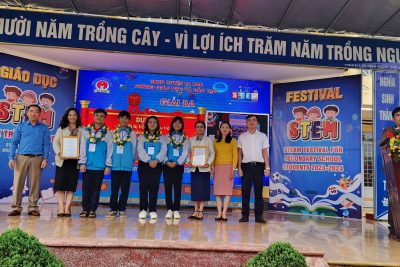 HÌNH ẢNH LỄ TRAO GIẢI CUỘC THI KHOA HỌC KỸ THUẬT CẤP HUYỆN NĂM HỌC 2023-2024