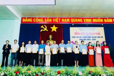 HÌNH ẢNH TRAO GIẢI CUỘC THI XÂY DỰNG THIẾT BỊ DẠY HỌC SỐ