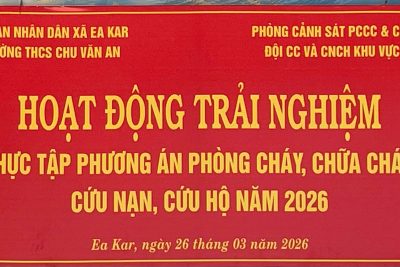 HOẠT ĐỘNG TRẢI NGHIỆM] THỰC TẬP PHƯƠNG ÁN PHÒNG CHÁY CHỮA CHÁY VÀ CỨU NẠN CỨU HỘ NĂM 2026