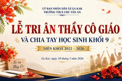 LỄ TRI ÂN HỌC SINH KHỐI 9 NĂM HỌC 2025-2026